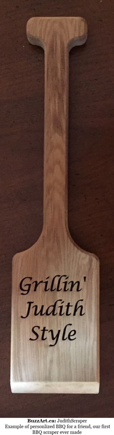 Example of personlized BBQ for a friend, our first BBQ scraper ever made